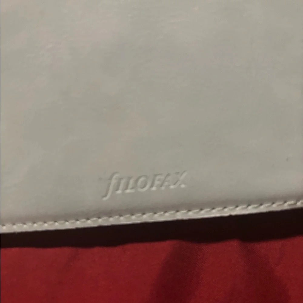 filoFAX Light Gray Leather Organizer